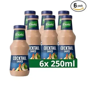 Knorr Cocktail Sauce feine und besonders cremige Grillsauce ohne geschmacksverstärkende Zusatzstoffe und künstliche Farbstoffe 6x 250 ml ab 6,84 € inkl. Prime-Versand (statt 10,14 €)