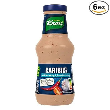 Knorr Karibik Sauce Leckere Grillsauce Mit Suess Scharfem Geschmack 6X 250Ml