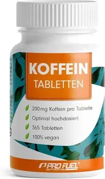 Koffeintabletten 365x - 200 mg Koffein pro Tablette - optimal hochdosiert ab 5,70 € inkl. Prime-Versand (statt 10,00 €)