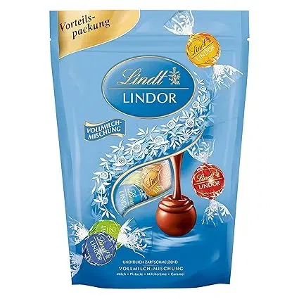 Lindt Schokolade Lindor Kugeln Vollmilch Mischung 400 G Ca. 30 In Den Sorten Milch Pistazie Milchcreme Caramel Pralinengeschenk Schokoladengeschenk