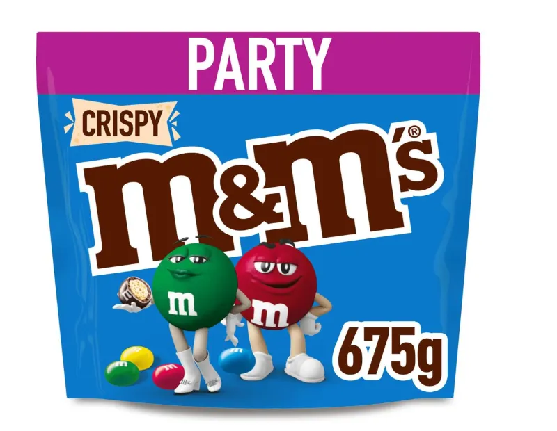 M&M’S Crispy Schokolinsen mit Knusperkern Großpackung 675g ab 6,65 € inkl. Prime-Versand