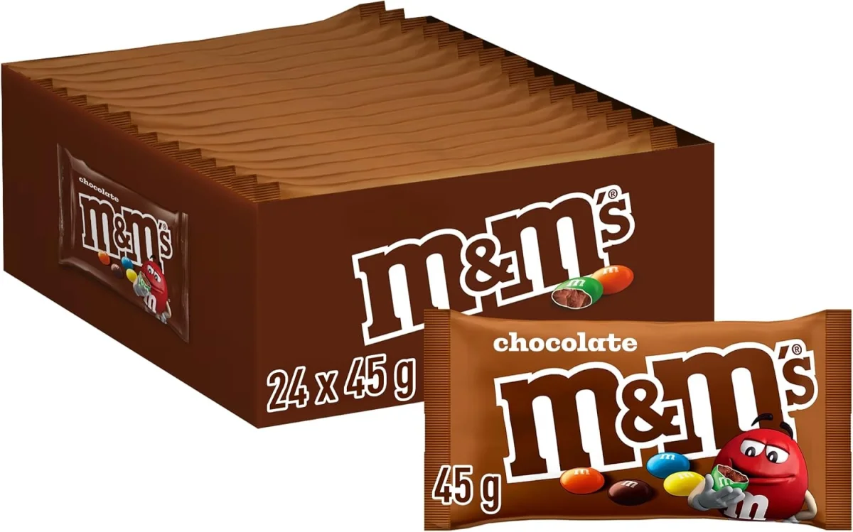 M&M’S Chocolate Schokolinsen 24 Packungen (24 x 45g)