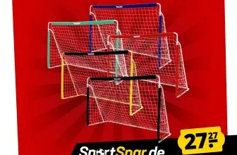 MUWO Fußballtor aus Stahl 240 x 150 cm (6 Farben) für 32,22 € inkl. Versand