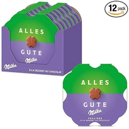 Milka Alles Gute Pralinen 12 X 44G Feine Pralines Aus Alpenmilchschokolade Mit Kakaocremefuellung