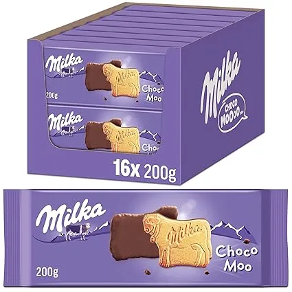 Schnäppchen, Deals Und Rabattcodes Des Tages - Milka Choco Moo 16 X 200G Kekse Mit Zarter Alpenvollmilch Schokolade