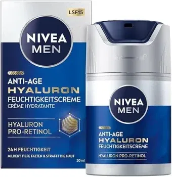 NIVEA MEN Anti-Age Hyaluron Feuchtigkeitscreme (2x50ml) ab 20,11 € inkl. Prime-Versand