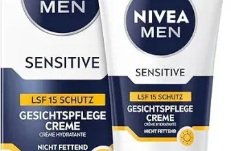 NIVEA MEN Sensitive Gesichtspflege Creme LSF 15 (3x75ml) ab 13,39 € inkl. Prime-Versand