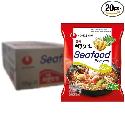 Schnäppchen, Deals Und Rabattcodes Des Tages - Nong Shim Instantnudeln Seafood Ramyun - Koreanische Seafood Ramen Suppe