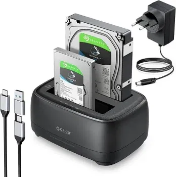 ORICO DD28C3-C Festplatten Docking Station bis 40TB (bis 40TB) ab 25,19 € inkl. Prime-Versand (statt 42,00 €)