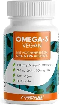 Omega-3 vegan Kapseln 60x (2000 mg Algenöl pro Tag – hochdosiert: 600 mg DHA) ab 15,90 € inkl. Prime-Versand (statt 24,02 €)