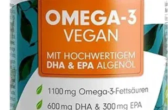 Omega-3 vegan Kapseln 60x (2000 mg Algenöl pro Tag – hochdosiert: 600 mg DHA) ab 15,90 € inkl. Prime-Versand (statt 24,02 €)
