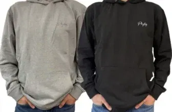 2x Playboy Herren Hoodie (100% Baumwolle) mit Kapuze in Schwarz oder Grau meliert für 29,98€ inkl. Versand (statt 40€)
