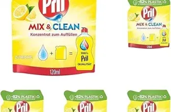 PRIL Mix & Clean Zitrus Konzentrat zum Auffüllen (120 ml - Packung mit 5) für 6,45 € inkl. Prime-Versand (statt 9,25 €)