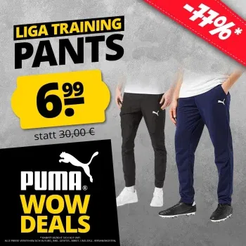 PUMA LIGA Training Pant Core Herren Trainingshose (2 Farben, Gr. S bis 3XL) für 11,94 € inkl. Versand