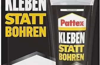 Pattex Kleben statt Bohren Kristallklar ab 4,40 € inkl. Prime-Versand - hochwertiger Klebstoff