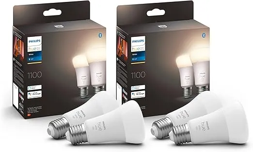 Schnäppchen, Deals Und Rabattcodes Des Tages - Philips Hue White E27 Lampe 4Er Pack