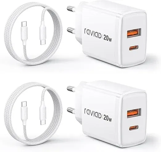 Schnäppchen, Deals Und Rabattcodes Des Tages - Raviad 20W Usb-C Ladegerät 2 Pack