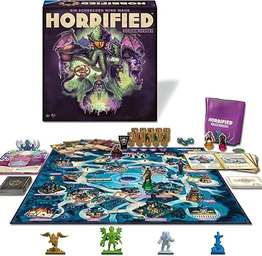 Ravensburger 22892 Horrified World Of Monsters Kooperatives Und Immersives Brettspiel Fuer Alle Ab 10 Jahren Fuer Spieleabende Mit Freunden Oder Familie Fuer 1 5 Horrified Fans