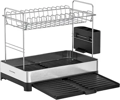SONGMICS Abtropfgestell 2-stufig KCS036B01 für 12,79 € inkl. Prime-Versand