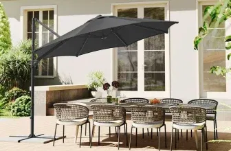 SONGMICS Ampelschirm (300cm) mit Kurbel für 69,99€ inkl. Versand statt 120€