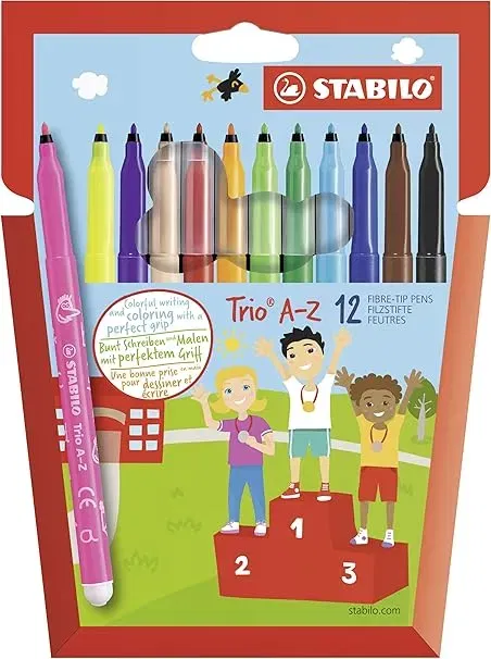 Schnäppchen, Deals Und Rabattcodes Des Tages: Stabilo Filzstift Trio A-Z 12Er Pack Mit 12 Verschiedenen Farben
