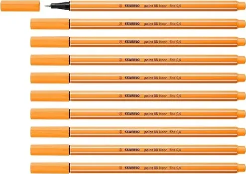 STABILO Fineliner point 88-10er Pack (Neonfarbe leuchtfarbenorange) für 2,30 € inkl. Prime-Versand (statt 8,60 €)