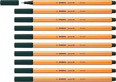 STABILO – Fineliner (point 88-10er Pack – olivgrün) für 2,29 € inkl. Prime-Versand (statt 9,00 €)