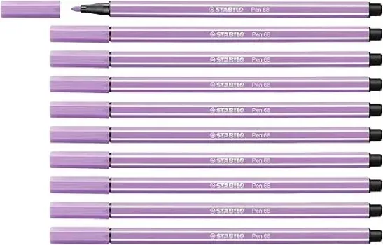 STABILO Premium-Filzstift Pen 68-10er Pack flieder für 2,91 € inkl. Prime-Versand (statt 10,49 €)