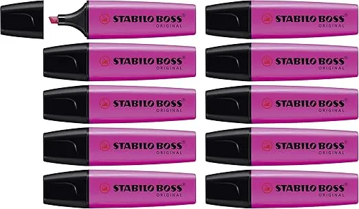 Stabilo Textmarker Boss Original 10Er Pack Lila