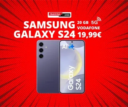 MediaMarkt Tarifwelt: Samsung Galaxy S24 (128 GB) für 29€ + freenet Vodafone Allnet Flat 20 GB 5G für 19,99 € / Monat