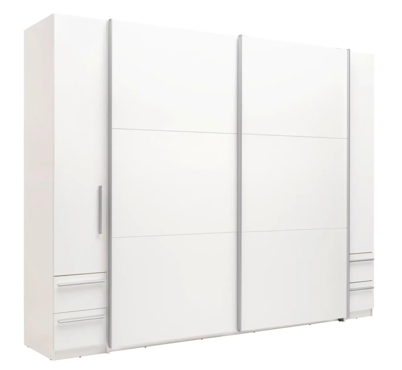 Schwebetuerenschrank Bordo In Weiss
