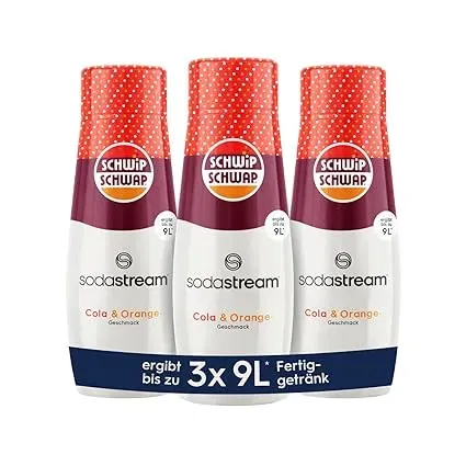Sodastream Sirup 3X Schwip Schwap 1X Flasche Ergibt 9 Liter Fertiggetraenk Sekundenschnell Zubereitet Und Immer Frisch 440 Ml
