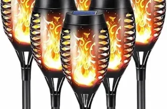 6 Stück Gartenfackeln mit realistischem Flammeneffekt IP65 wasserdicht für 14,99 € inkl. Prime-Versand (statt 24,99 €)