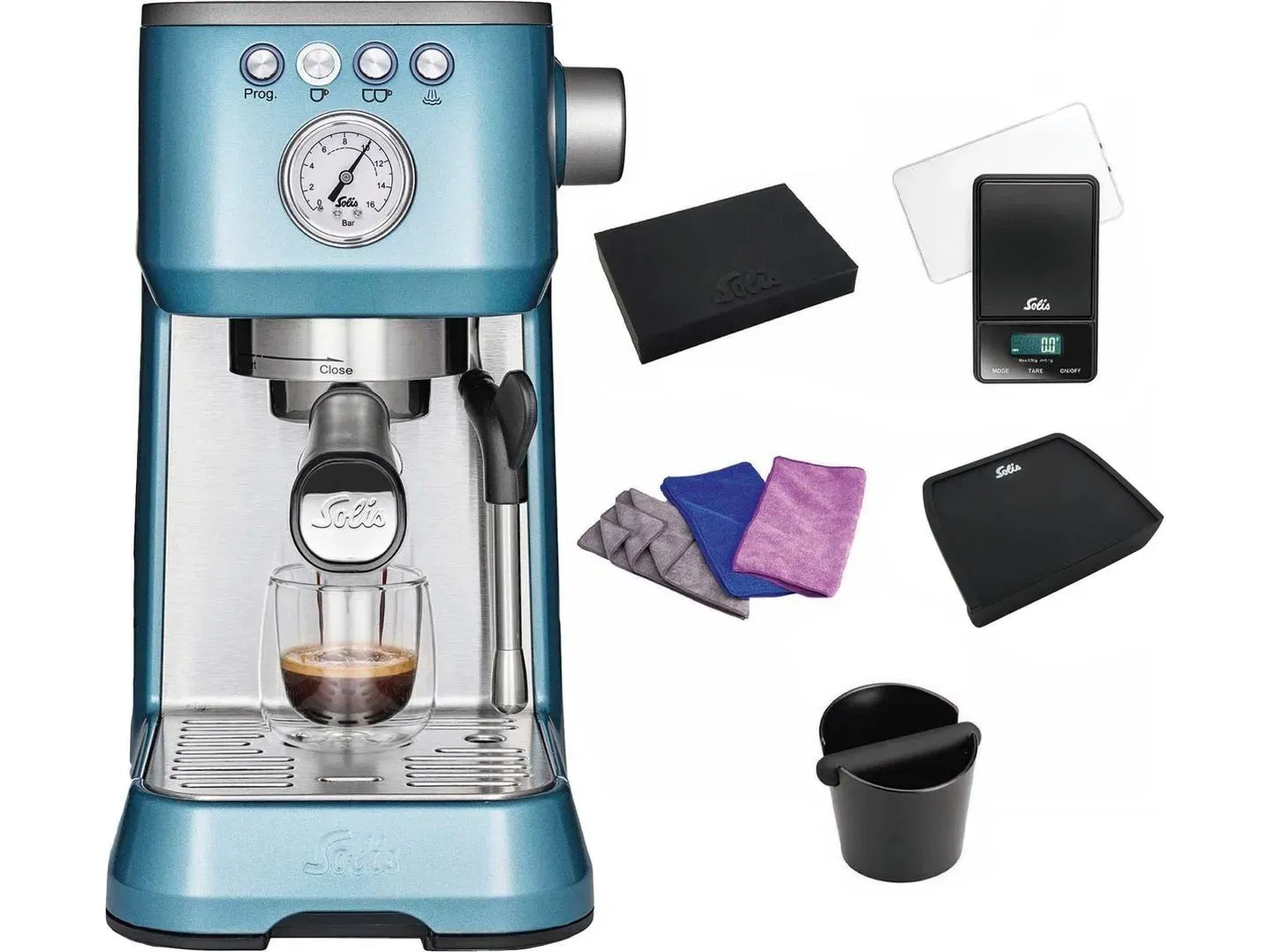Schnäppchen, Deals Und Rabattcodes Des Tages: Solis Barista Perfetta Plus Espressomaschine Type 1170 Blau Promopack
