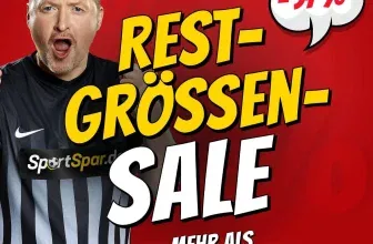 SportSpar Restgrößen Sale: Über 1.000 Produkte mit bis zu 97 % Rabatt ggü. UVP