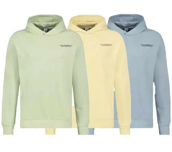 Schnäppchen, Deals Und Rabattcodes Des Tages: Sublevel Herren Kapuzen Pullover Baumwoll Hoodie Mit Eingriffstaschen Sweater H10014T21326A Hellgrün Blau Oder Gelb