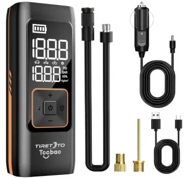 Tccbac Elektrische Luftpumpe (12V 7800mAh) für 35,99 € inkl. Prime-Versand