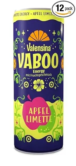 Valensina Vaboo Energy Apfel Limette 025L 12Er Pack