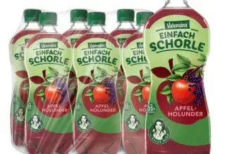 Pfandfehler 🚨 Valensina einfachSchorle Apfel-Holunder (0,75l 6er Pack) für 6,80 € inkl. Prime-Versand effektiv nach Pfandabgabe (statt 10,50 €)