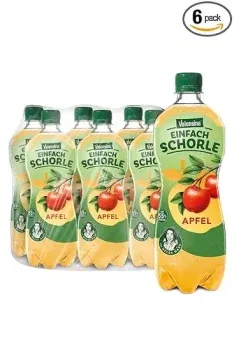 Pfandfehler 🚨 Valensina einfachSchorle trüber Apfel (0,75l 6er Pack) für 6,80 € inkl. Prime-Versand effektiv nach Pfandrückgabe (statt 10,50 €)