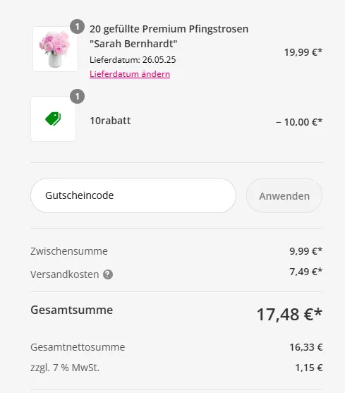 Schnäppchen, Deals Und Rabattcodes Des Tages - Blume Ideal Versandinformationen