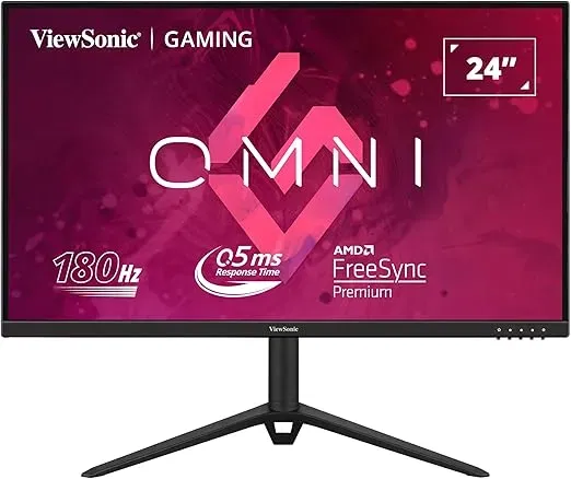Viewsonic Vx2428J 605 Cm 24 Zoll Gaming Monitor Full Hd Ips 165 Hz 1 Ms Freesync Premium Hdmi Dp Lautsprecher Hoehenverstellbar Schwarz