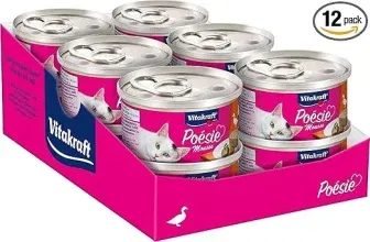 Vitakraft Poésie Mousse (Nassfutter luftige Mousse - 12x 85g) ab 6,65 € inkl. Prime-Versand (statt 12,89 €)