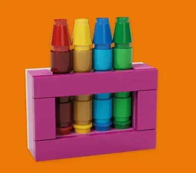 LEGO® Wachsmalstifte-Bauset kostenlos im Store bauen & mitnehmen – nur am 28. & 29. Mai