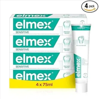 elmex Zahnpasta Sensitive 4x75ml (für schmerzempfindliche Zähne – klinisch bestätigt) ab 13,20 € inkl. Prime-Versand (statt 17,99 €)