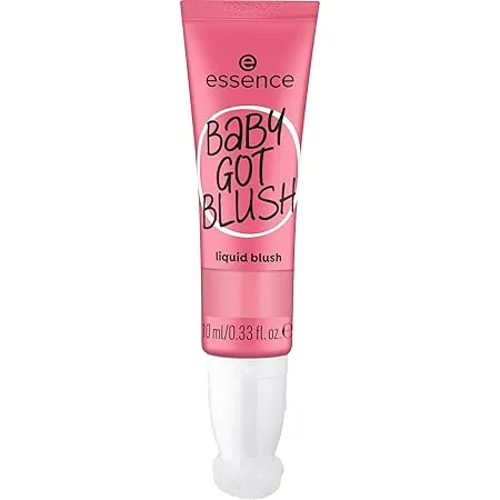 Essence Baby Got Blush Liquid Blush Rouge Nr. 10 Pink Expressergebnis Schnelltrocknend Natuerlich Vegan Oelfrei Ohne Parabene Ohne Mikroplastikpartikel 1Er Pack 10Ml