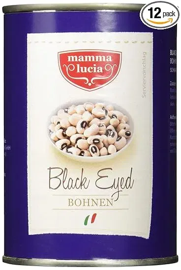 Schnäppchen, Deals Und Rabattcodes Des Tages - Mamma Lucia Black-Eyed Bohnen Schwarzaugenbohnen 12Er Pack
