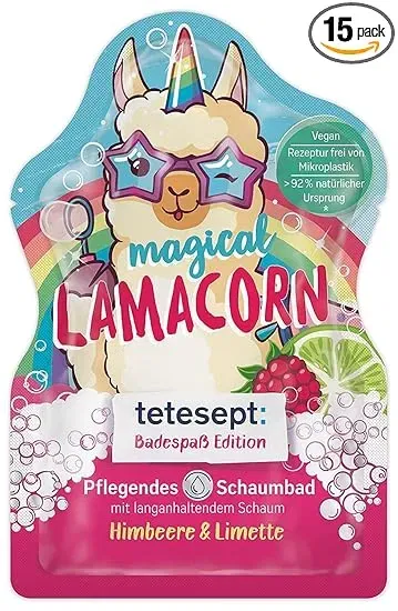 tetesept Badespass Edition Schaumbad Magical Lamacorn – Fruchtiger Duft langanhaltender Badeschaum fuer ein magisches Badeerlebnis – Pflegender Badezusatz – 15 x 40 ml Schnäppchen, Deals Und Rabattcodes Des Tages - Tetesept Badespass Edition Schaumbad Magical Lamacorn