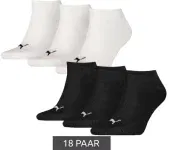 Puma Baumwoll-Socken 261080001 (18 Paar Gr. 39-42 Bis 43-46 Schwarz Oder Weiß) Für 29,99 € Inkl. Versand (Statt 41,00 €)