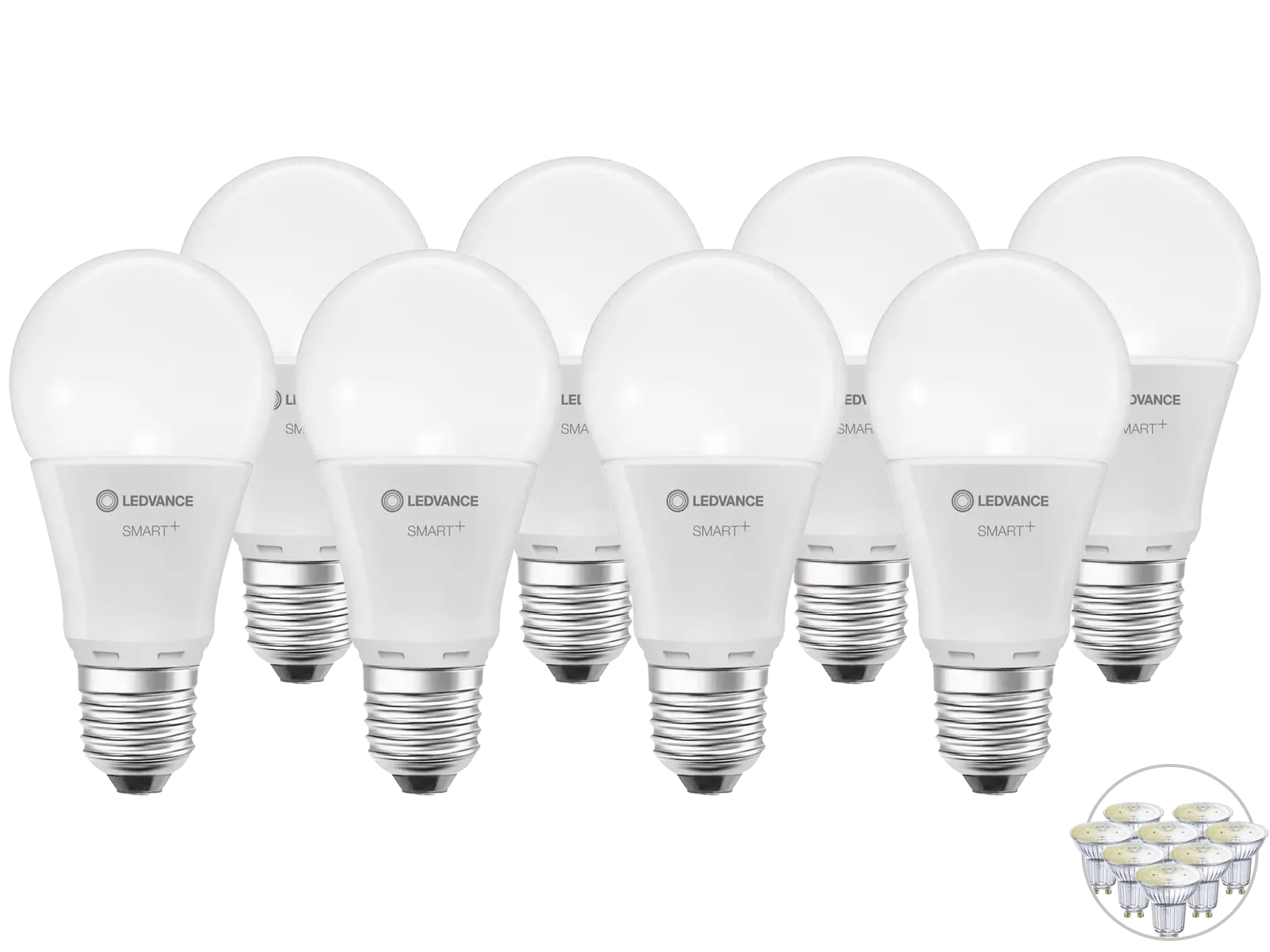 Schnäppchen, Deals und Rabattcodes des Tages - 8X Ledvance Smart ZigBee LED Lampe dimmbar GU10 oder E27